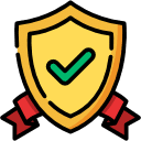 Home Shield with check mark for Mr Amos Landscaping and Home Services